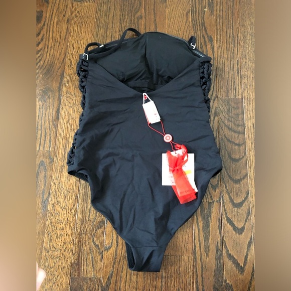 Red Carter Women’s S Black Side Lattice Strapless/Halter Cheeky Swim Suit - NWT! - Picture 12 of 16